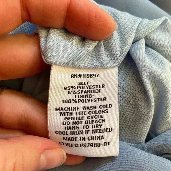 19 COOPER LIGHT BABY BLUE RUFFLE SLEEVE JUMPSUIT - Picture 9 of 10